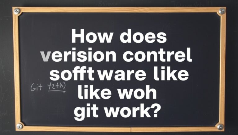 how does version control software like git work?