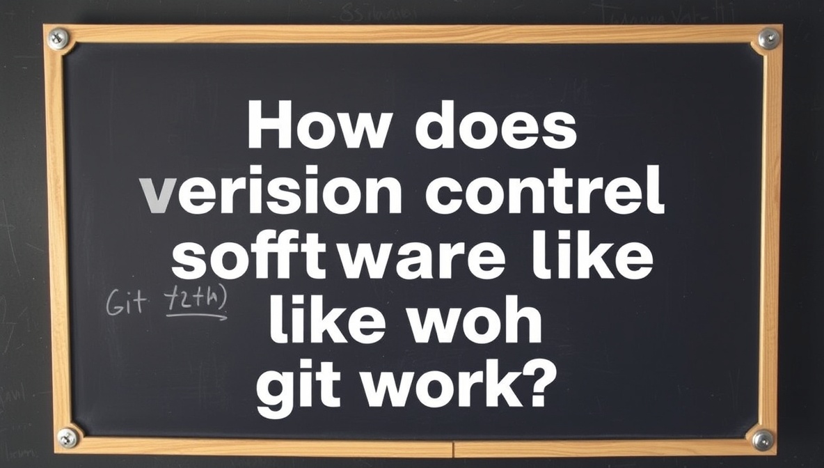 how does version control software like git work?