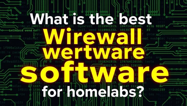 what is the best firewall software for homelabs?